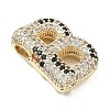 Brass Micro Pave Cubic Zirconia Pendants KK-Z108-02G-B-2