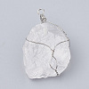 Natural Quartz Crystal Pendants G-Q993-05-1