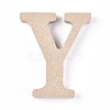 Letter Unfinished Wood Slices LS-DIY-WH0162-62Y-1