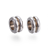 Non-Tarnish 304 Stainless Steel Grooved Beads A-STAS-I117-16A-P-2