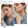 1 Pairs Natural Mixed Gemstone Chips & Pearl & Cubic Zirconia Cluster Dangle Stud Earrings EJEW-UN0002-26-6