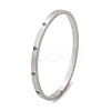 304 Stainless Steel Rhinestone Bangles for Women LS-BJEW-Z092-05P-5