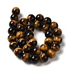 Nattural Tiger Eye Beads Strands G-GSR12mmC014-B-3