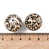 Printing Opaque Acrylic Beads OACR-Z035-09-3