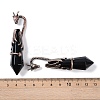 Natural & Synthetic Mixed Gemstone Faceted Pointed Bullet Big Pendants G-L524-19R-4