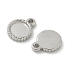 304 Stainless Steel Pendant Cabochon Settings STAS-D127-02P-2