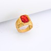 Alloy Rhinestone Finger Rings for Men FS-WG512DB-14-1