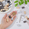 36 Sets 3 Color Alloy Cord Ends FIND-DC0004-64-3
