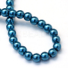 Baking Painted Pearlized Glass Pearl Round Bead Strands X-HY-Q003-4mm-06-4