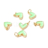 Rack Plating Brass Enamel Charms KK-D073-27G-01-1