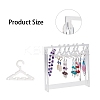 Transparent Acrylic Earring Display Stands EDIS-WH0029-12-9