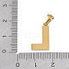 Natural White Shell Alphabet Pendants STAS-M338-02G-L-3