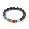 Natural Mixed Stone Stretch Bracelets BJEW-JB03945-02-1