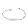 Non-Tarnish 304 Stainless Steel Cuff Bangles BJEW-P331-03P-2