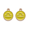 Alloy Enamel Pendants LS-ENAM-S124-01B-14K-1