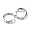 Eco-Friendly PVD Vacuum Plating & Long-Lasting Plated Brass Open Jump Rings LS-X-KK-E663-8mm-P-2