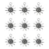 Lead Free and Cadmium Free! Tibetan Style Sunflower Pendant X-LF8977Y-1