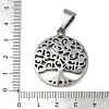 Tarnish Resistant 316 Surgical Stainless Steel Pendants STAS-L186-053P-4
