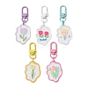 5Pcs 5 Styles Flower Acrylic Pendant Decoraiton HJEW-JM01389-S-1