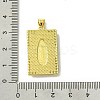 Real 18K Gold Plated Brass Micro Pave Clear Cubic Zirconia Pendants KK-H472-36D-G-3