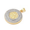 Brass Micro Pave Cubic Zirconia Pendants KK-H539-17B-01-2