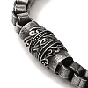 316 Surgical Stainless Steel Box Chain Bracelets with Magnetic Clasps BJEW-Q349-06B-02-3