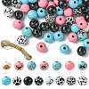 DIY Round Wood Beads & Jute Cord Pendant Decoration Making Kits DIY-YW0010-83-1