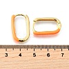 Oval Brass Hoop Earrings EJEW-D314-03G-5