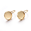 304 Stainless Steel Leverback Earring Settings STAS-F191-03G-10mm-4