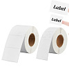 2 Rolls 2 Styles Rectangle Paper Thermal Printable Label Stickers STIC-BC0001-06-1