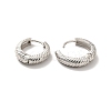 Long-Lasting Plated Brass Hoop Earrings EJEW-K093-13P-2