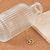 Brass Clear Cubic Zirconia Heart Pendant Box Chain Necklaces NJEW-M079-03G-2