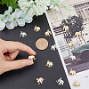 HOBBIESAY 20Pcs 2 Color Brass Charms KK-HY0001-42-3