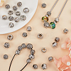 42Pcs 7 Styles Alloy European Beads MPDL-SP0001-01-4