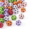 30Pcs Sport Theme Resin Rhinestone Beads RESI-TA0003-96B-2