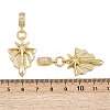 Brass Micro Pave Clear Cubic Zirconia Star Pendants KK-C132-29G-3
