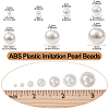 About 1173pcs ABS Plastic Imitation Pearl Beads KY-CJ0001-96-2
