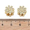 Daisy Flower European Beads KK-Q006-41G-01-3
