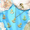 25Pcs 5 Colors Alloy Enamel Pendants ENAM-CJ0004-01-6