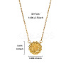 Brass Spiral Disc Pendant Necklaces for Women WGFA3A6-07-1