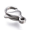 Tarnish Resistant 316 Surgical Stainless Steel Lobster Claw Clasps X-STAS-M281-01P-E-2