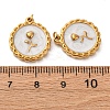 304 Stainless Steel Enamel Pendants STAS-U061-51G-02A-3
