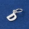 925 Sterling Silver Letter Charms STER-C012-01S-D-2