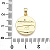 Brass Micro Pave Cubic Zirconia Pendants KK-T070-37G-3