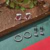3 Pairs 3 Styles Christmas 304 Stainless Steel Hoop & Stud Earring Sets for Women EJEW-K279-16P-01-3