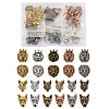 Fashewelry 44Pcs 22 Styles Tibetan Style Alloy Beads FIND-FW0001-16-1