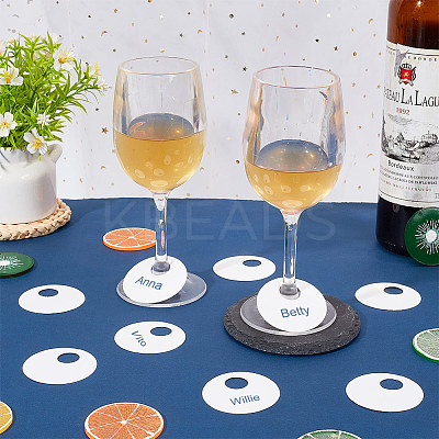 Paper Wine Glass Charms FIND-WH0110-708-1