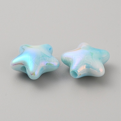 UV Platings Acrylic Beads LS-OACR-TAC0003-06D-1