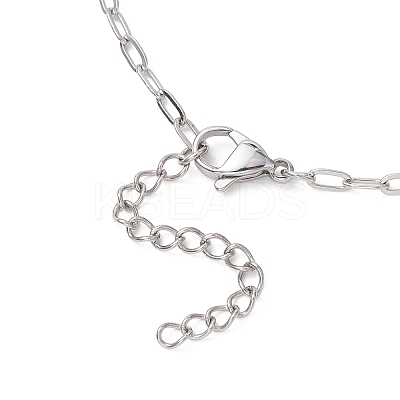 2.5MM 304 Stainless Steel Paperclip Chain Necklace Making AJEW-JB01496-01-1