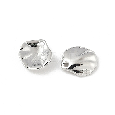 Brass Lotus Leaf Charms KK-V015-19P-1